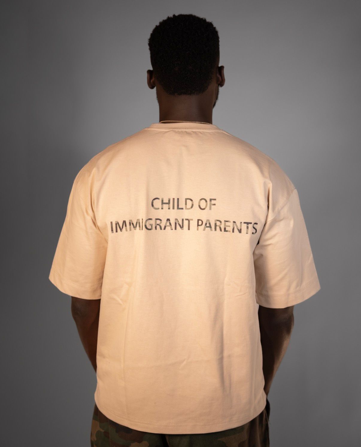 Child of Immigrant Parents Tee – Beige